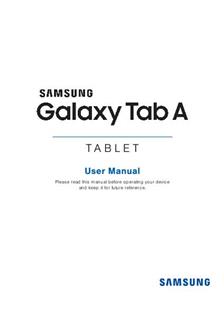 Samsung Galaxy Tab A 7.0 manual. Tablet Instructions.